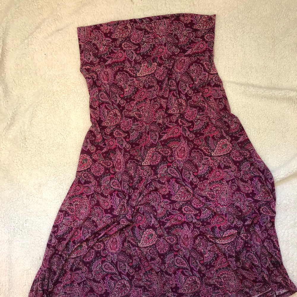 Lularoe Maxi Skirt Purple Paisley